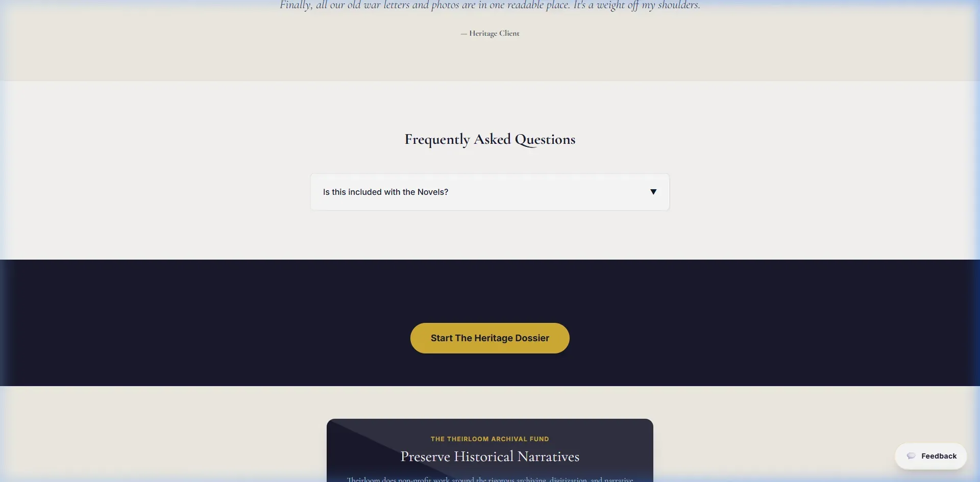 Step 1: Select Your Heritage Artifact Format